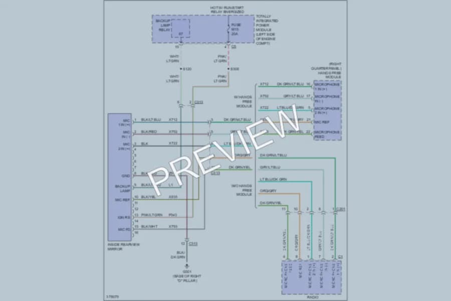 2010 Dodge Nitro Power Mirrors wiring diagram preview