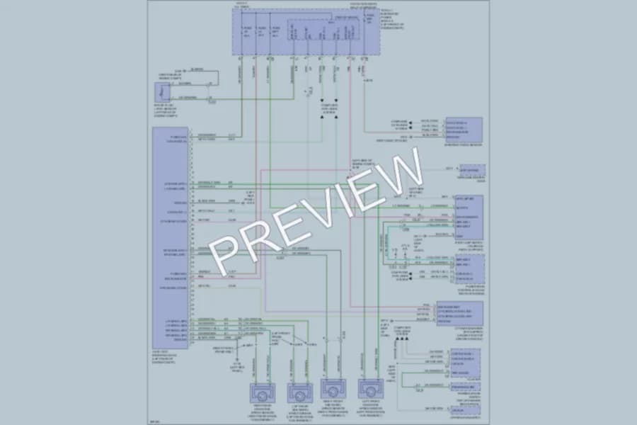 2010 Dodge R1500 Anti Lock Brakes wiring diagram preview with protected circuit layout