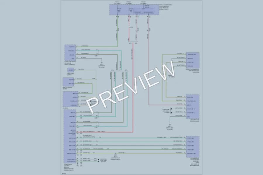 2010 Dodge R2500 Shift Interlock wiring diagram preview with protected circuit layout