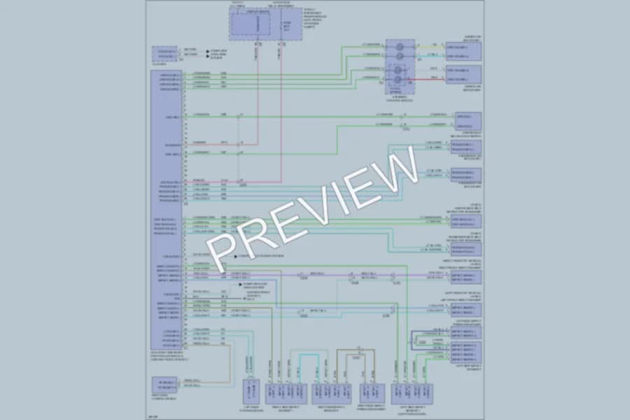 2010 Dodge R2500 Supplemental Restraints wiring diagram preview with protected circuit layout