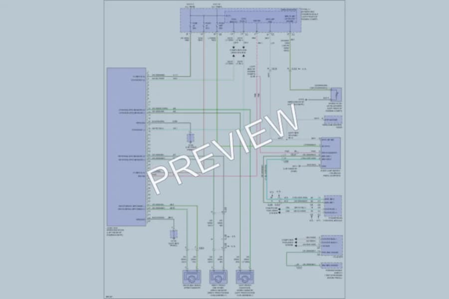 2010 Dodge R3500 Anti Lock Brakes wiring diagram preview with protected circuit layout