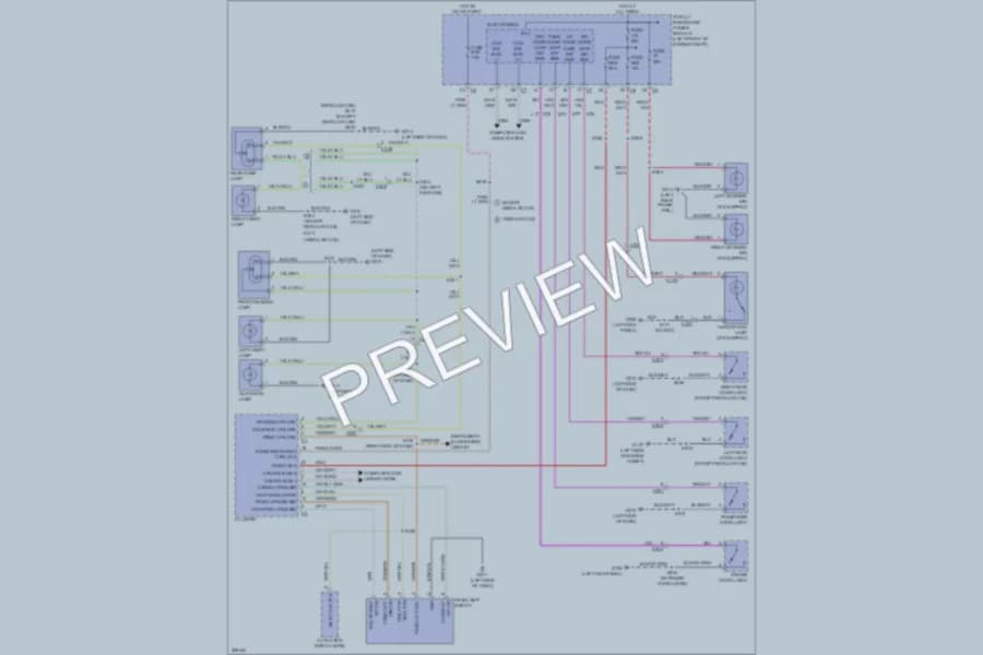 2010 Dodge R3500 Interior Lights wiring diagram preview with protected circuit layout