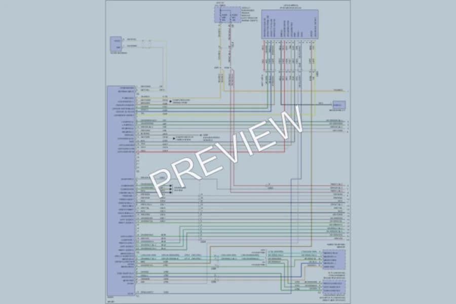 2010 Dodge R3500 Navigation wiring diagram preview with protected circuit layout