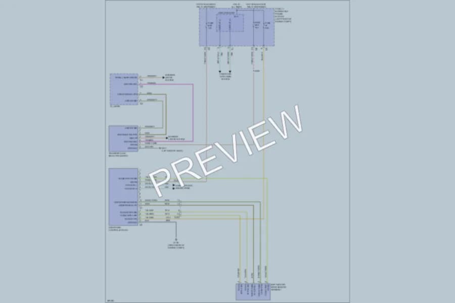 2010 Dodge R3500 Transmission wiring diagram preview with protected circuit layout