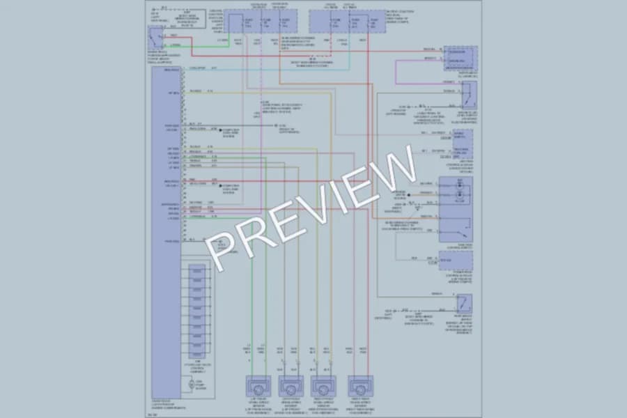 2010 Ford CrownVictoria Anti Lock Brakes wiring diagram preview