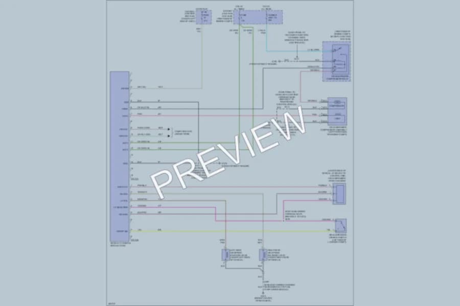 2010 Ford CrownVictoria Electronic Suspension wiring diagram preview