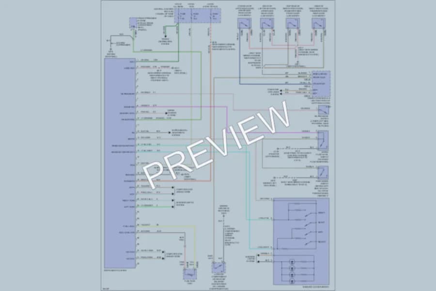 2010 Ford CrownVictoria Instrument Cluster wiring diagram preview