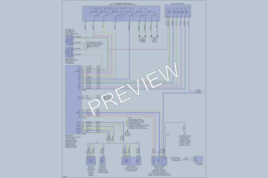 2010 Ford E150 Transmission wiring diagram preview with protected circuit layout