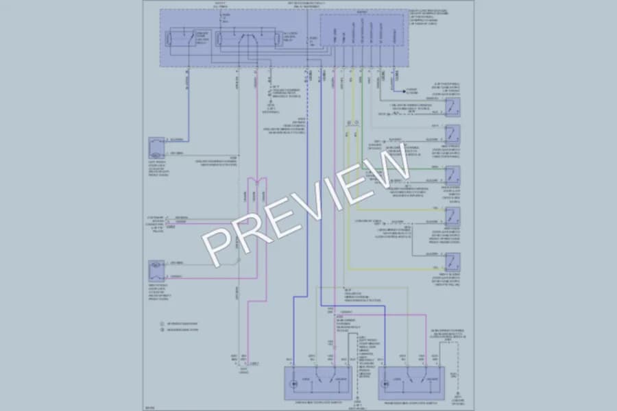 2010 Ford E250 Anti Theft wiring diagram preview with protected circuit layout