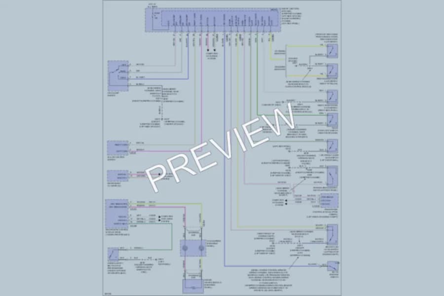 2010 Ford E450Econoline Warning Systems wiring diagram preview