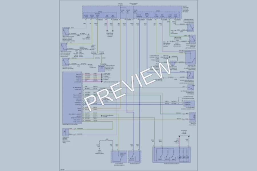 2010 Ford Edge Instrument Cluster wiring diagram preview