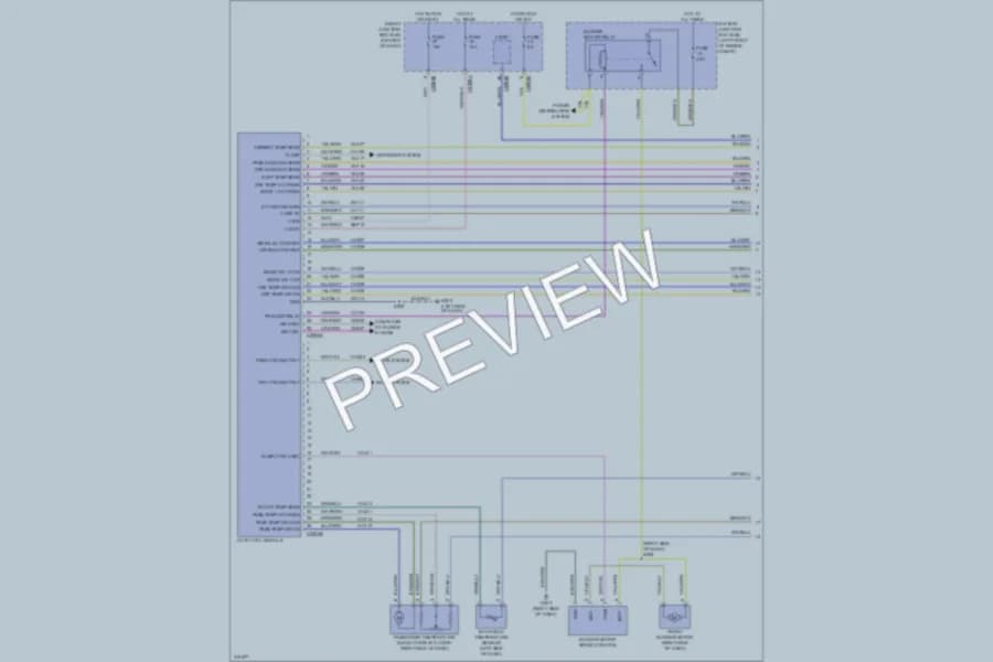 2010 Ford Escape Air Conditioning wiring diagram preview