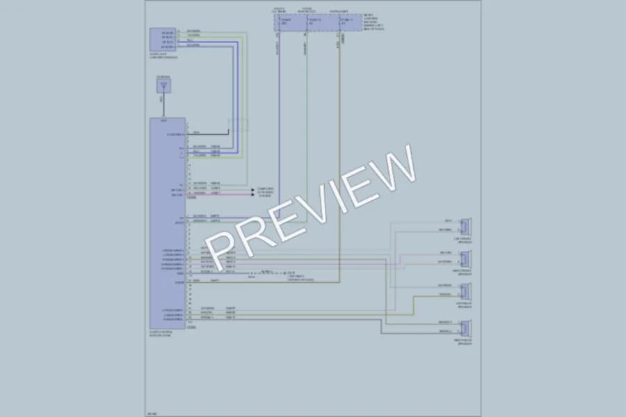 2010 Ford Explorer Radio wiring diagram preview