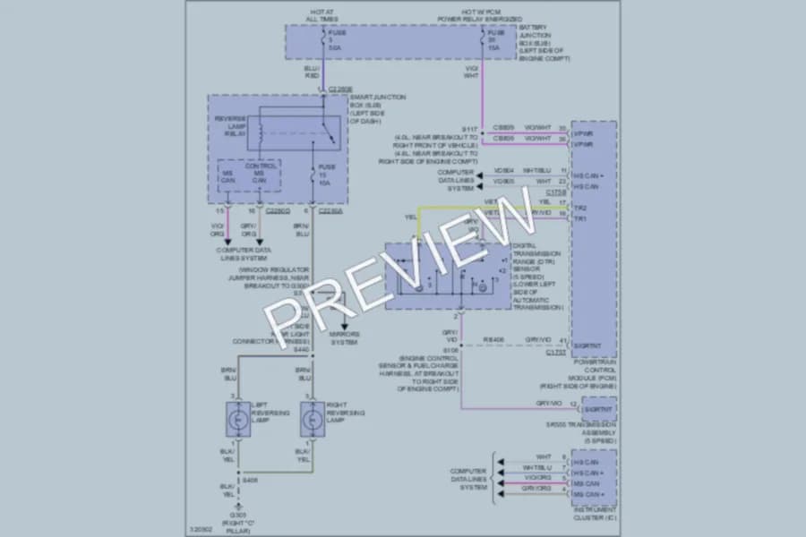 2010 Ford ExplorerSportTrac Exterior Lights wiring diagram preview