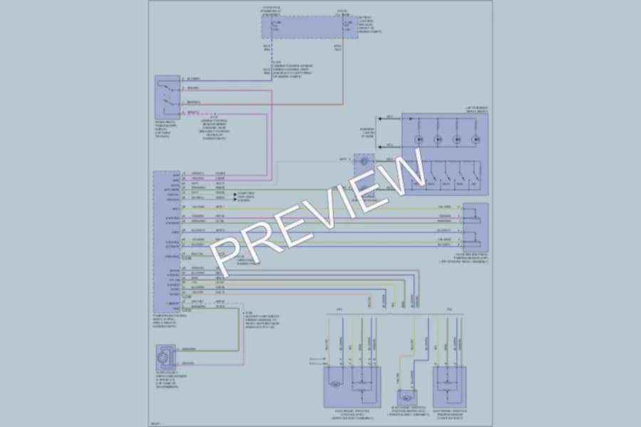 2010 Ford F150 Cruise Control wiring diagram preview with protected circuit layout