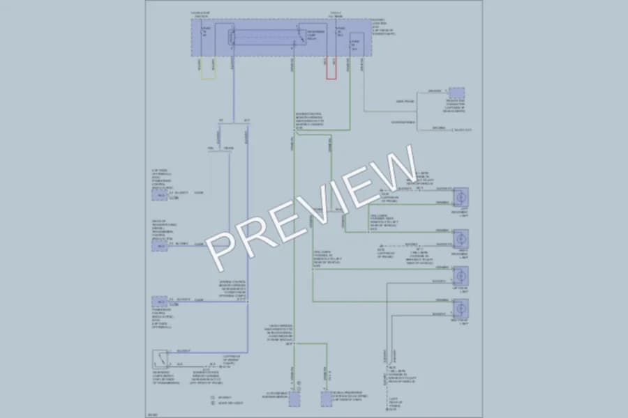 2010 Ford F250 Super Duty Exterior Lights wiring diagram preview with protected circuit layout
