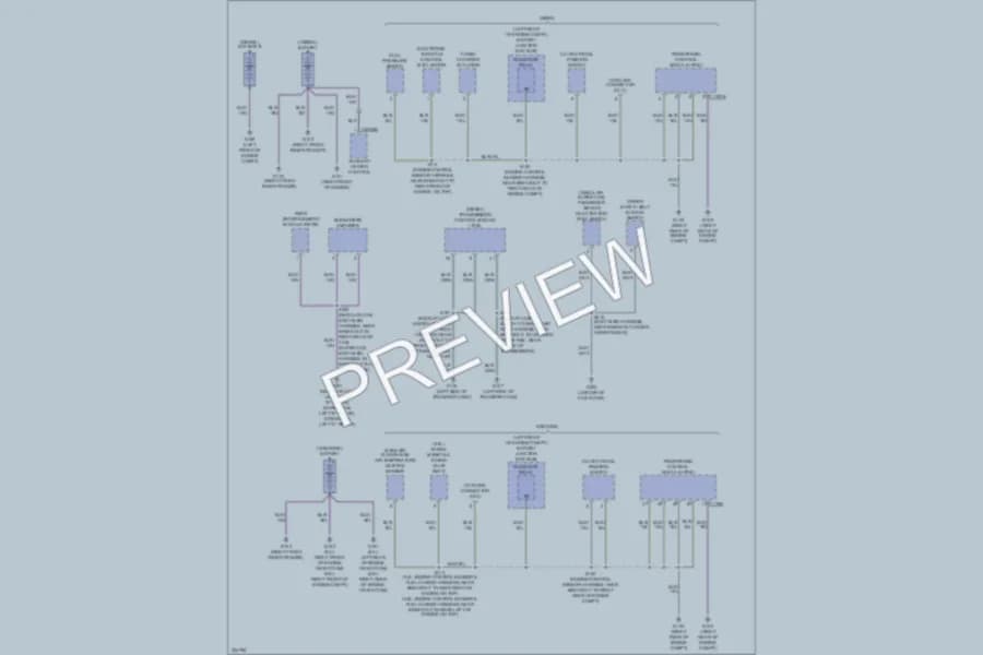 2010 Ford F350 Super Duty Ground Distribution wiring diagram preview with protected circuit layout