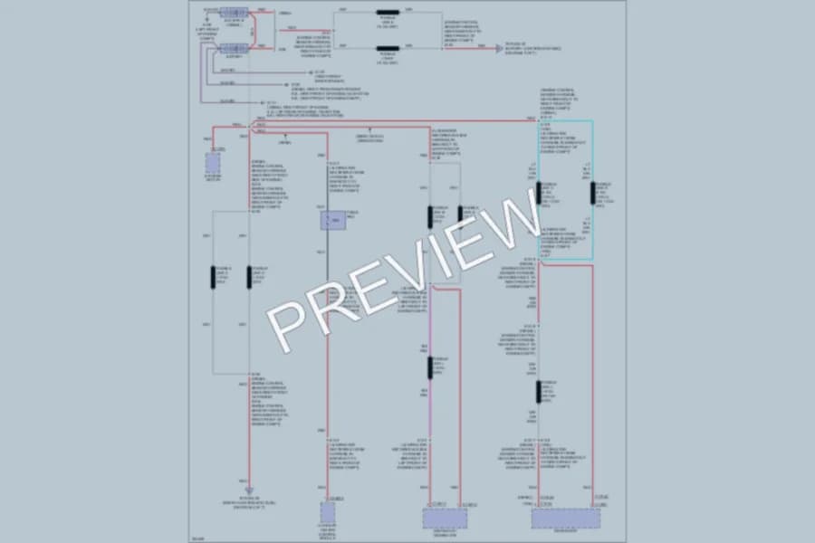2010 Ford F450ChsCab Power Distribution wiring diagram preview