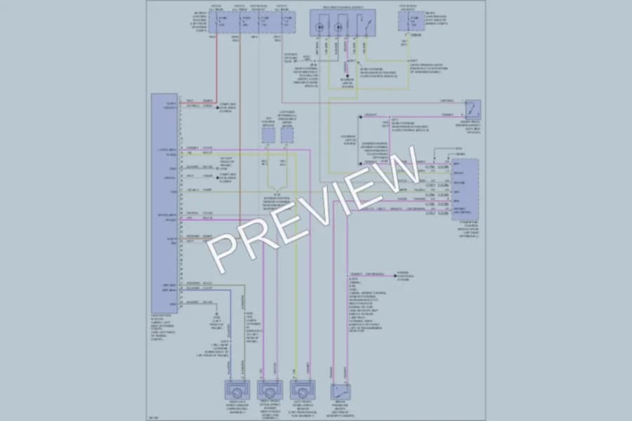2010 Ford F550ChsCab Anti Lock Brakes wiring diagram preview