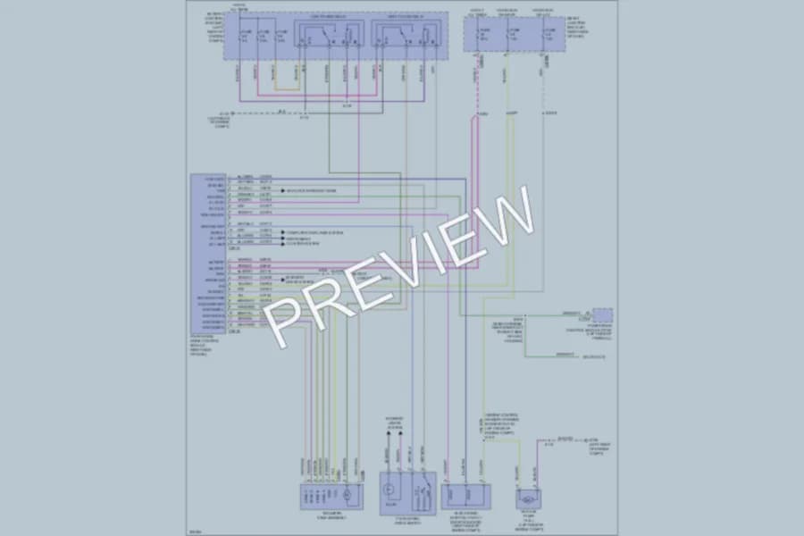 2010 Ford F550ChsCab Transmission wiring diagram preview