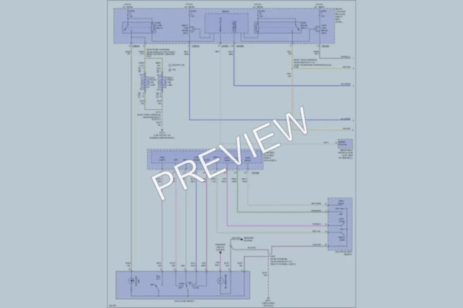 2010 Ford Mustang Headlights wiring diagram preview