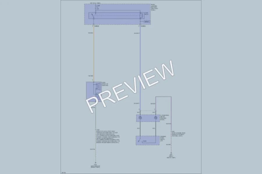 2010 Ford Mustang Horn wiring diagram preview