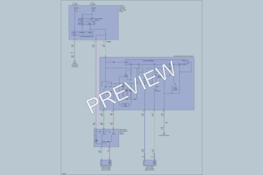 2010 Ford Ranger Power Windows wiring diagram preview