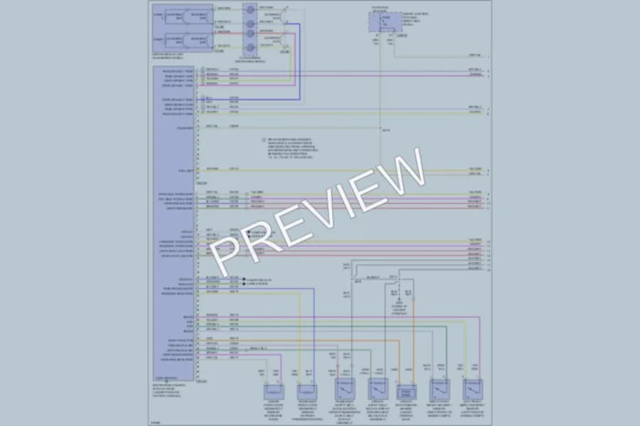 2010 Ford Ranger Supplemental Restraints wiring diagram preview