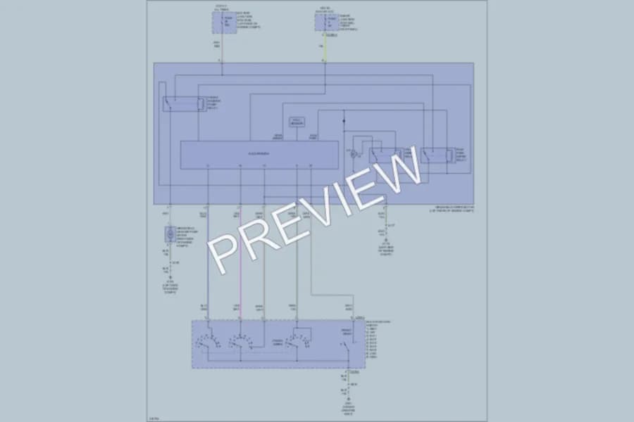 2010 Ford Ranger Wiper Washer wiring diagram preview