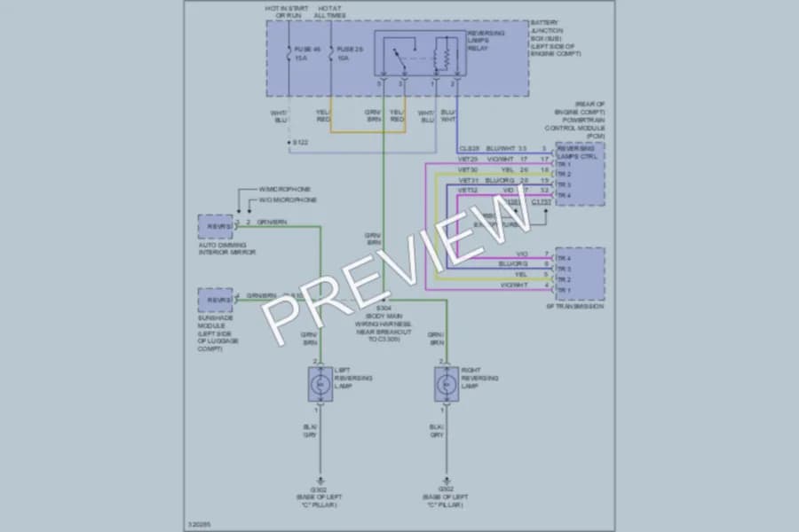 2010 Ford Taurus Exterior Lights wiring diagram preview