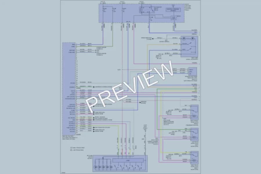 2010 Ford Taurus Power Door Locks wiring diagram preview