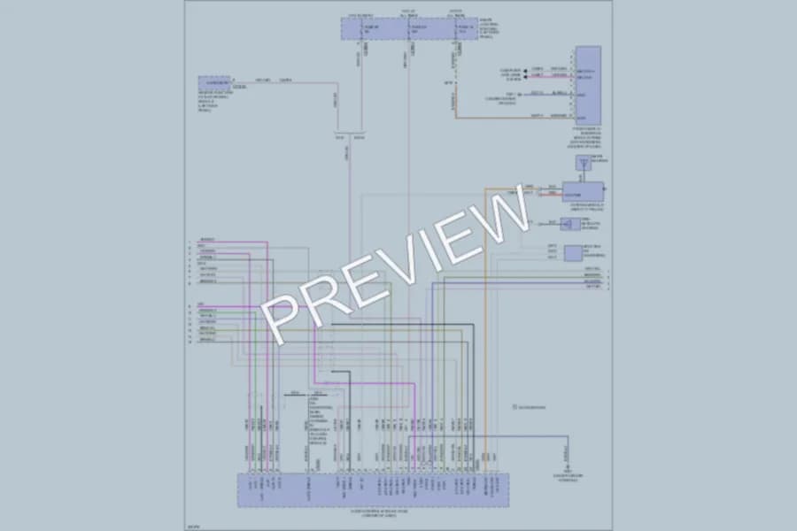 2010 Ford Taurus Radio wiring diagram preview