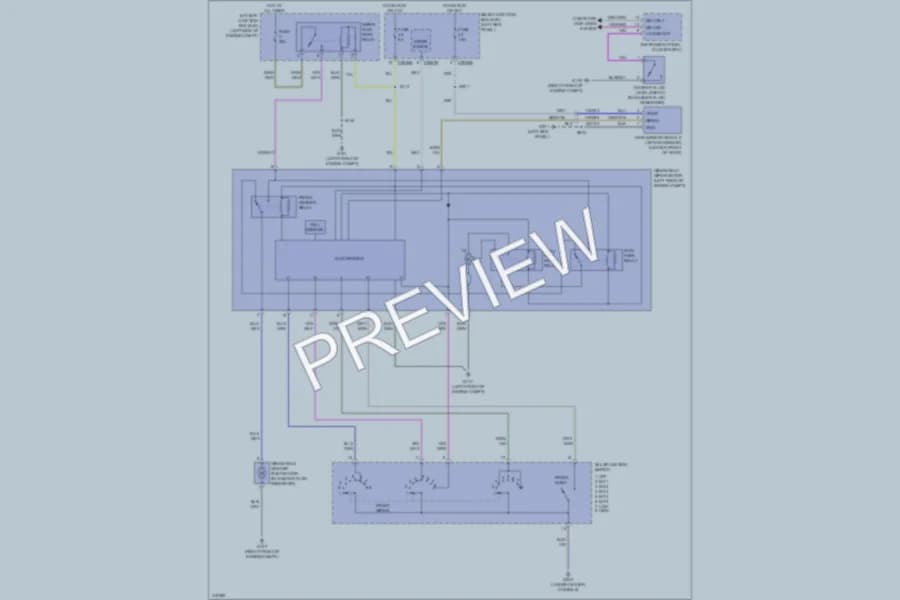 2010 Ford Taurus Wiper Washer wiring diagram preview