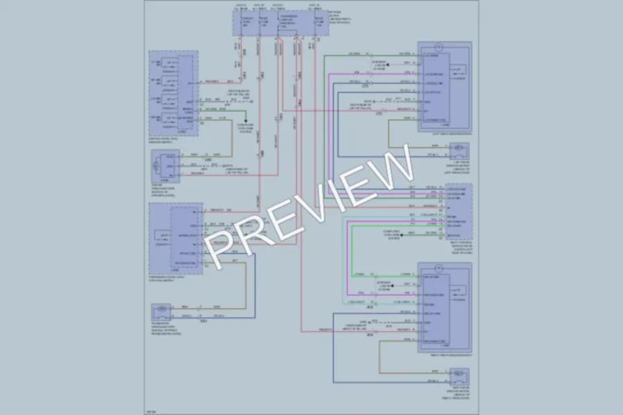 2010 GMC Acadia Power Windows wiring diagram preview