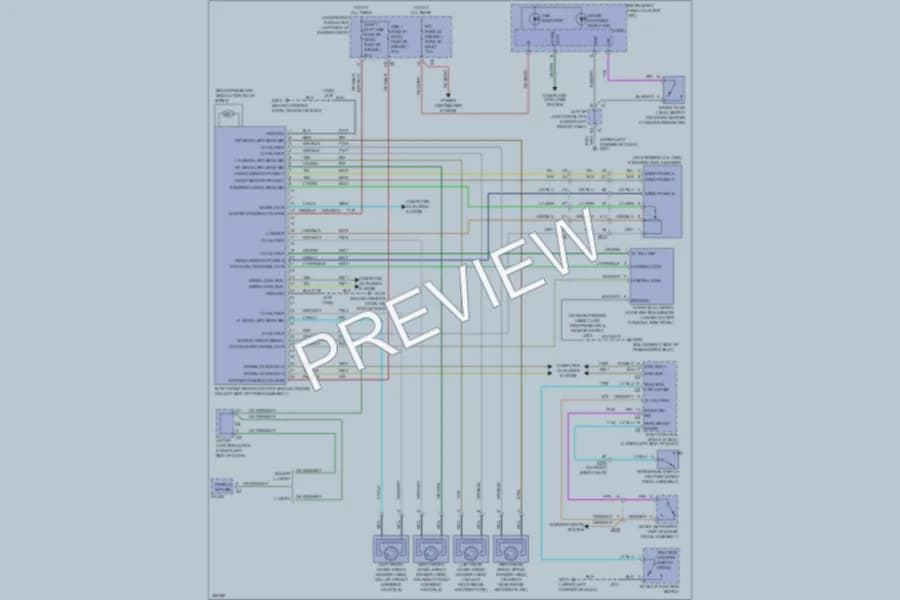 2010 GMC 1500 Anti Lock Brakes wiring diagram preview with protected circuit layout
