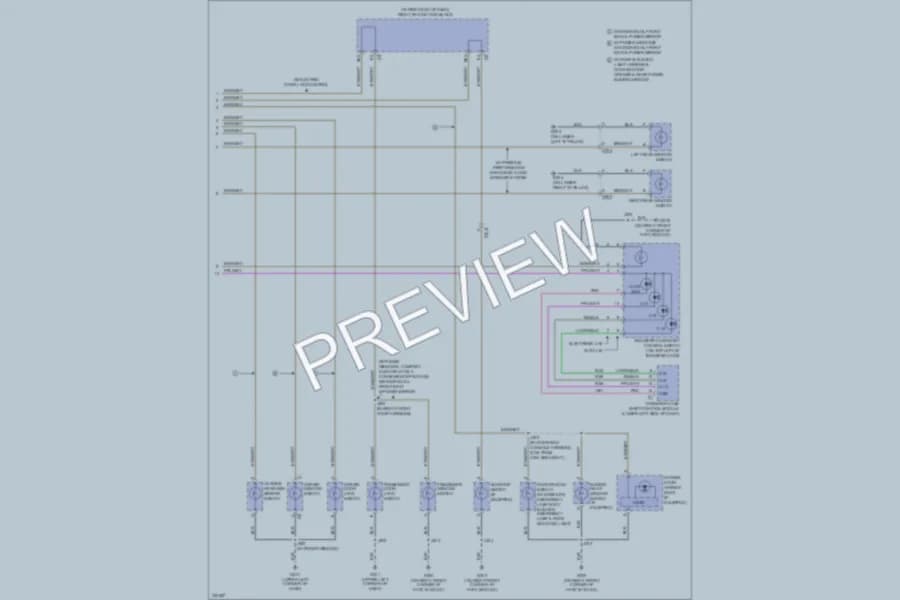 2010 GMC 1500 Interior Lights wiring diagram preview with protected circuit layout
