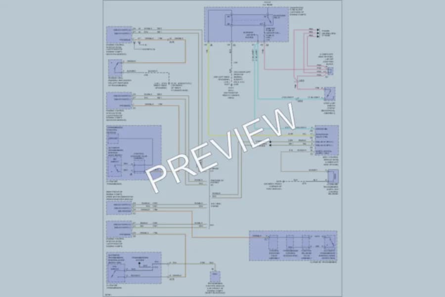 2010 GMC 1500 Shift Interlock wiring diagram preview with protected circuit layout