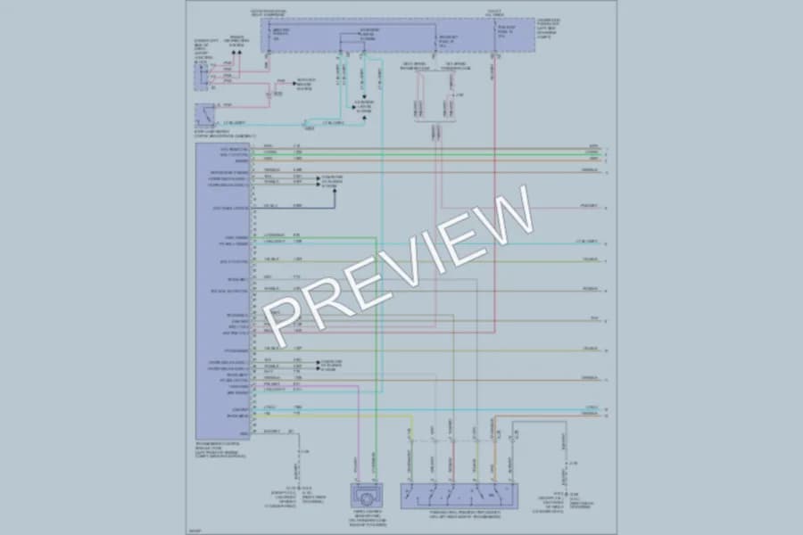 2010 GMC 1500 Transmission wiring diagram preview with protected circuit layout