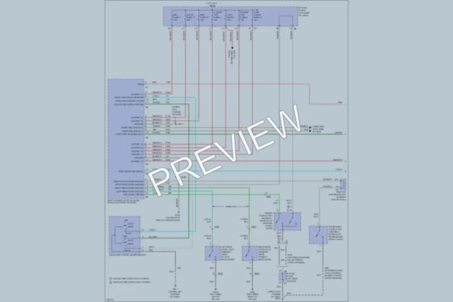 2010 GMC 2500 Hd Warning Systems wiring diagram preview with protected circuit layout