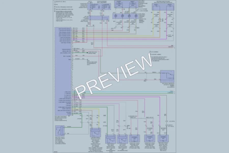 2010 GMC 3500 Hd Supplemental Restraints wiring diagram preview with protected circuit layout