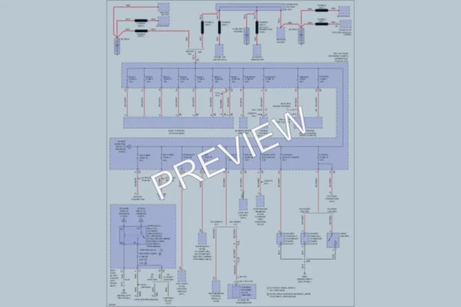 2010 GMC G3500 Power Distribution wiring diagram preview with protected circuit layout