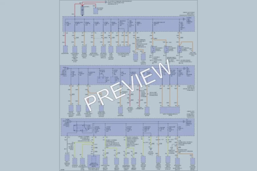 2010 HUMMER H3 Power Distribution wiring diagram preview