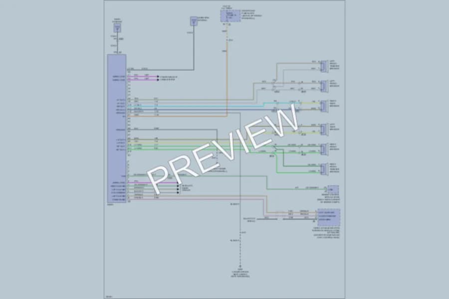 2010 HUMMER H3 Radio wiring diagram preview