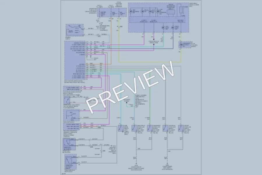 2010 HUMMER H3T Warning Systems wiring diagram preview