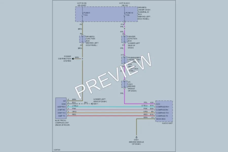 2010 Honda AccordCrosstour Navigation wiring diagram preview
