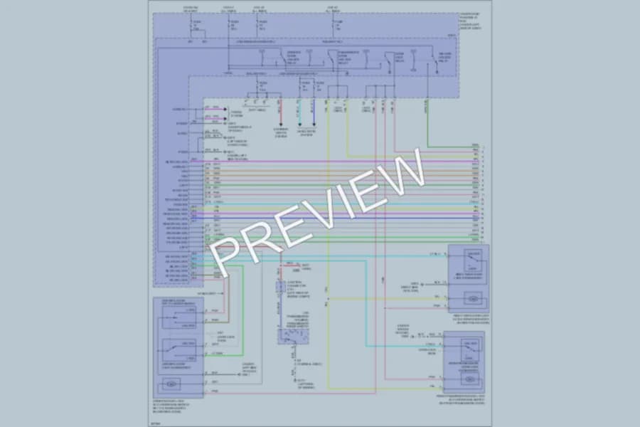 2010 Honda CRV Power Door Locks wiring diagram preview
