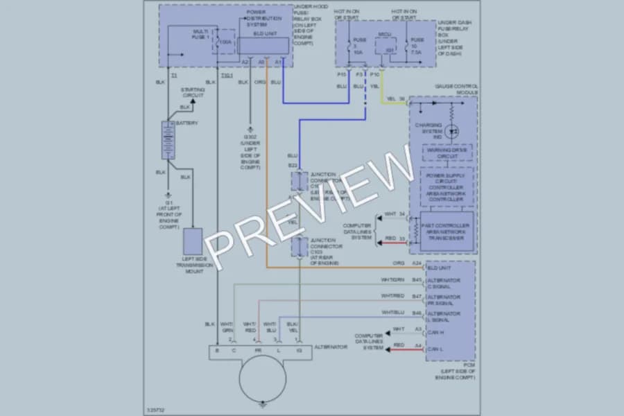 2010 Honda CRV Starting Charging wiring diagram preview
