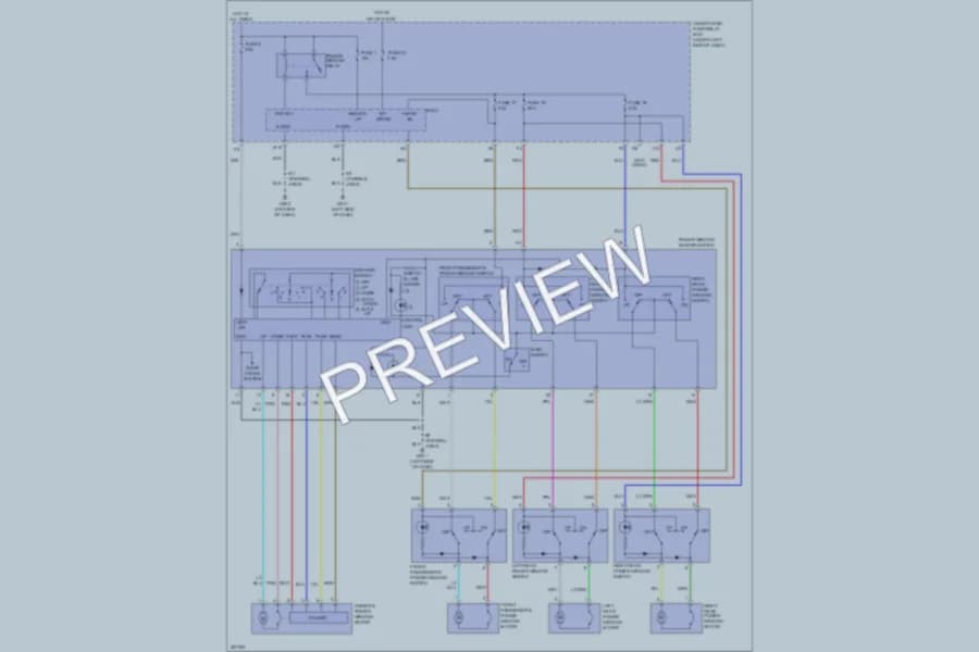 2010 Honda Insight Power Windows wiring diagram preview