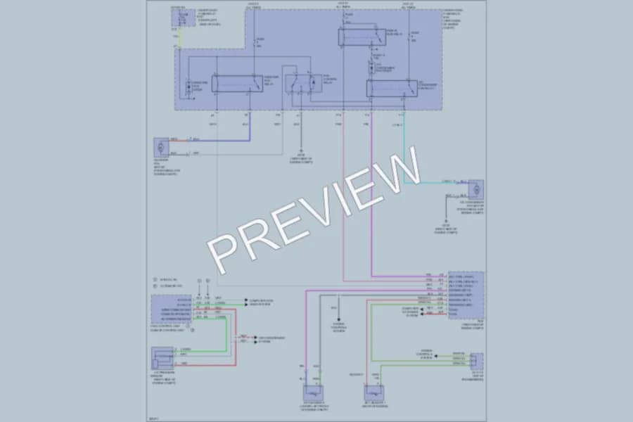 2010 Honda Pilot Cooling Fan wiring diagram preview