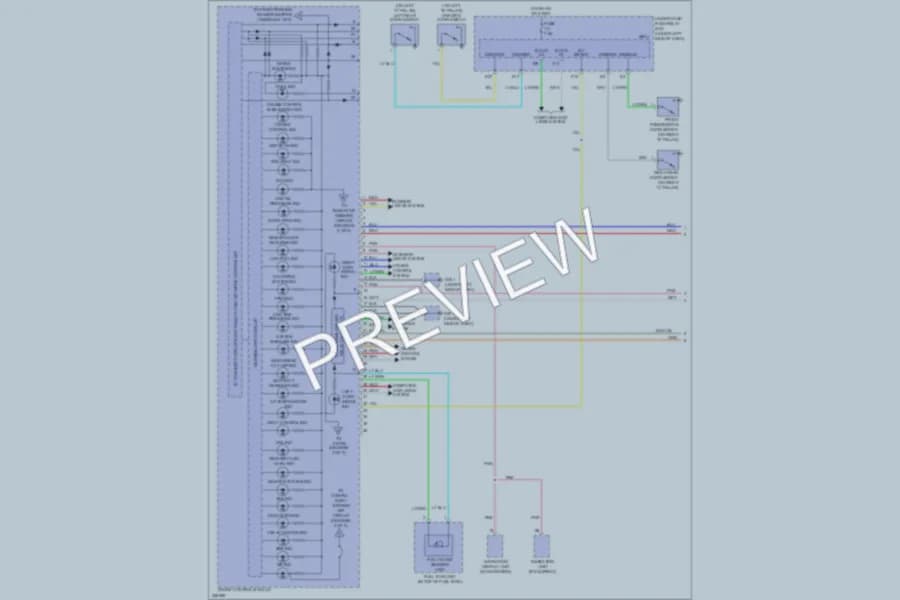 2010 Honda Pilot Instrument Cluster wiring diagram preview